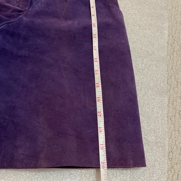 Fashion Spring Cute Vintage Purple Suede Shorts - Picture 9 of 9